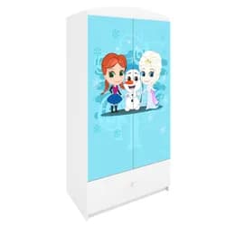 Kocot kids Dětská šatní skříň BABYDREAMS Sněhové princezny bílá