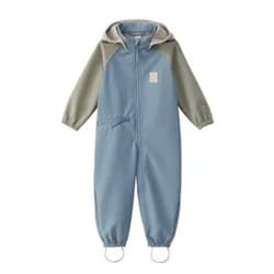 LEOKID Softshellový overal Color Block Blue Cape vel. 12 - 18 měsíců (vel. 80)