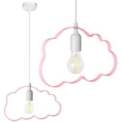 Stropní svítidlo TooLight Cloudie světle růžová