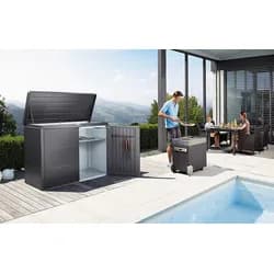 Biohort Úložný box BIOHORT Highboard 200 200,5 × 84,5 cm (tmavě šedá metalíza)