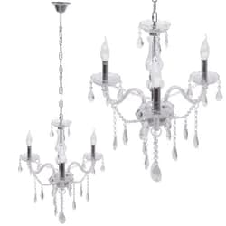 TooLight Křišťálové stropní svítidlo 300752 stříbrné