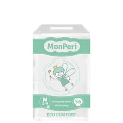 MonPeri Eco Comfort M 5-9 kg - 56 ks EKO Jednorázové dětské plenky (velikost 3)
