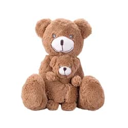 Mikro Trading a.s. Medvěd plyšový 30cm sedící s mládětem 0m+