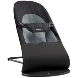 BABYBJORN Lehátko BabyBjörn Balance Soft Woven Black/Dark Grey