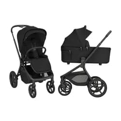 KikkaBoo Kočárek 2v1 Goya Platinum Black