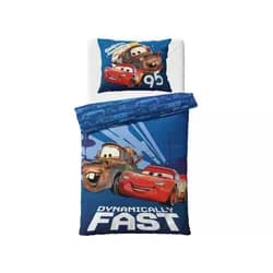 Carbotex Bavlněné povlečení 140x200 + 70x90 cm - Cars 3 "Blesk McQueen a Burák"