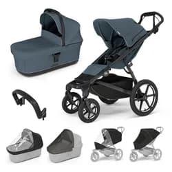 THULE Dvojkombinace 7v1 Urban Glide 4-wheel + Bassinet + příslušenství 2026 - Dark Slate