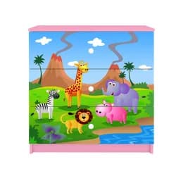 Kocot kids Komoda Babydreams 80 cm safari růžová