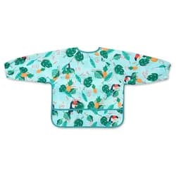 BABYONO Bryndák s dlouhým rukávem Garden 74 x 36cm, 6m+ - BABYONO Bryndák s dlouhým rukávem Toukans, 74 x 36cm, 6m+