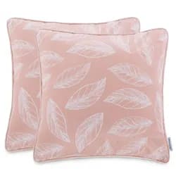 AmeliaHome Sada povlaků na polštář CALM 2 ks 45x45 cm růžová/bílá