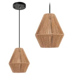TooLight Závěsná lampa La Belle Boho I černá/hnědá