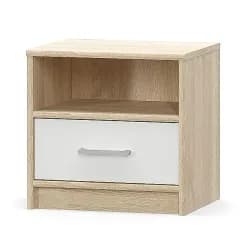 Casarredo Noční stolek TIPS dub sonoma/bílá mat