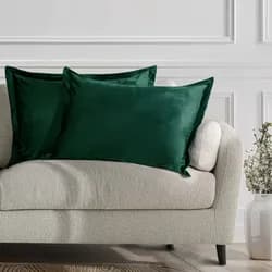 Povlaky na polštáře AmeliaHome Velvet Side Si tmavě zelené, velikost 50x70