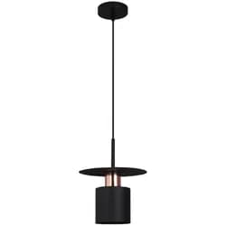 TooLight Závěsná lampa Hilena černá/růžové zlato