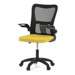 Dětská židle NINA – žlutá síťovina, houpací mechanismus Autronic
