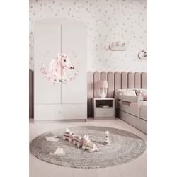 Kocot kids Dětská skříň Babydreams 90 cm kůň bílá