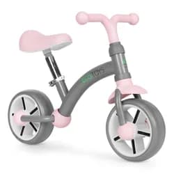 Dětské odrážedlo EVA ECOTOYS šedé/růžové