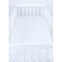 BBL Dětské prostěradlo do postele mušelín - 120 x 60 cm - Bílá