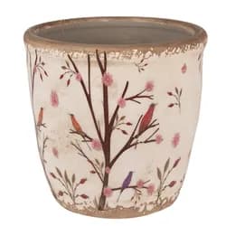 Béžová porcelánová dekorace dýně Pumpkin L - Ø 11*15 cm Clayre & Eef