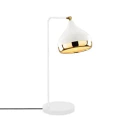 Opviq Stolní lampa Yildo bílá/zlatá