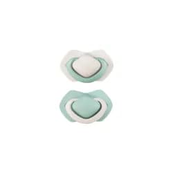 Canpol babies set symetrických silikonových dudlíků18m+ PURE COLOR zelený