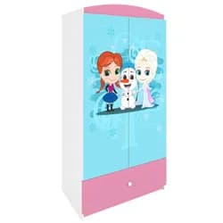 Kocot kids Dětská šatní skříň BABYDREAMS Sněhové princezny růžová