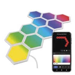 EMOS Nástěnné LED svítidlo GoSmart Hexagon 10 dílů vícebarevné