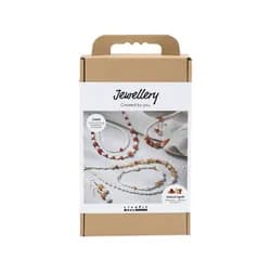 Creativ Company Kreativní sada Šperky s korálky s achátem a jantarem
