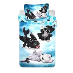 Jerry Fabrics Povlečení do postýlky 100x135 + 40x60 cm - Jak vycvičit draka "Babies"