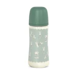 Suavinex Kojenecká láhev WONDERLAND NEW 360ml FYZIOL PRŮTOK L - zelený králík