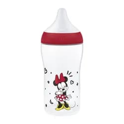 NUK Perfect Match láhev s kontrolou teploty Disney Minnie RED 260ml