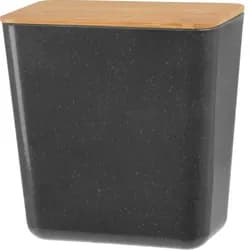 Úložný box s bambusovým víkem Roger, 13 x 13,7 x 8 cm, antracit