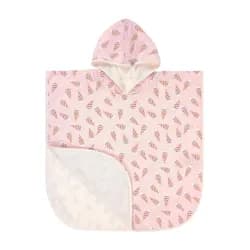 LÄSSIG pončo ice cream pale pink