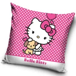 Velurový povlak na polštář HELLO KITTY40x40cm