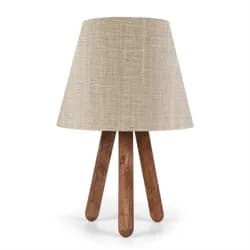 Opviq Stolní lampa Bechos 33 cm béžová/hnědá