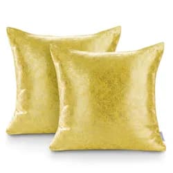 Sada dvou povlaků na polštář AmeliaHome Glamour Veras žlutá, velikost 45x45*2