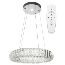 TooLight Křišťálové stropní svítidlo na dálkové ovládání LED APP1040-CP stříbrné