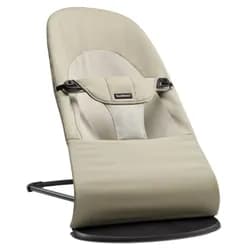 BABYBJORN Lehátko BabyBjörn Balance Soft Woven Khaki/Beige, černá konstrukce