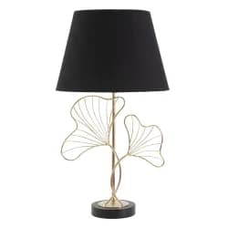 Mauro Ferretti Stolní lampa Leaves 60 cm černo-zlatá