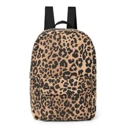 Studio Noos Cotton Midi BACKPACK batůžek s přední kapsou Brown Leopard