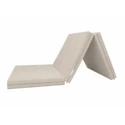 e-matrace.com Skládací matrace pro hosty 8 cm 100x195 cm, šedo-béžová (1009)