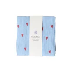 Studio Noos SWADDLE ZAVINOVAČKA Print Large Light Blue Hearts