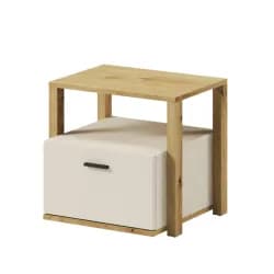 Casarredo Noční stolek se zásuvkou LIMERA barva dub artisan/béžová