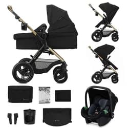 KINDERKRAFT Kočárek kombinovaný 3v1 Moov 2 XL - Air Black