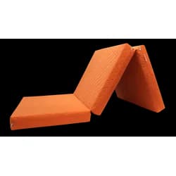 e-matrace.com Skládací matrace Deluxe Orange - 90x195x10 cm