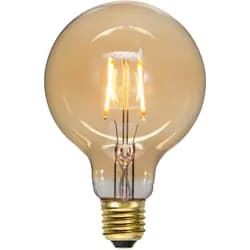 Dekorativní LED žárovka E27 G95 Star Trading Plain Amber - žlutooranžová
