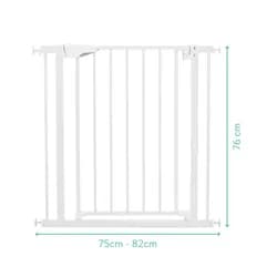 Fillikid Zábrana do dveří Auto-Close 75 - 82 cm, kovová, white