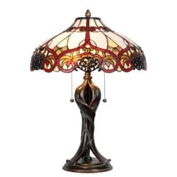 Stolní lampa Tiffany Peacock - Ø 40*68 cm Clayre & Eef