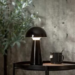 Stolní lampa výška 28 cm Star Trading Mushroom - černá