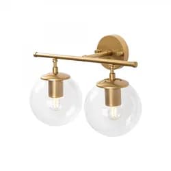 Opviq Nástěnná lampa Roe I zlatá/čirá